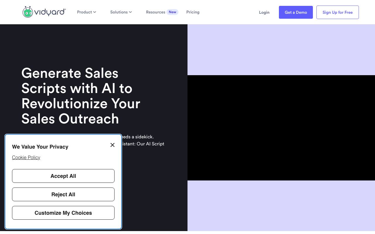 Vidyard Team screenshot