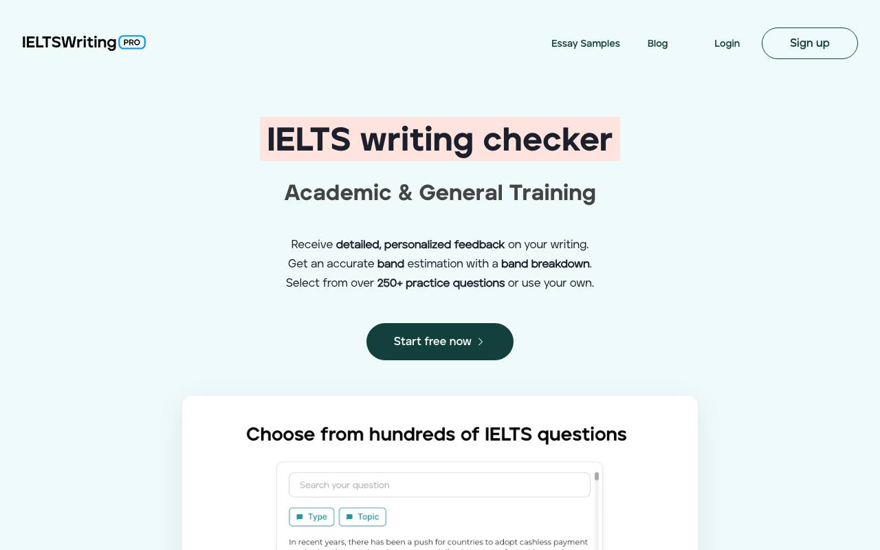 IELTS Writing Pro screenshot