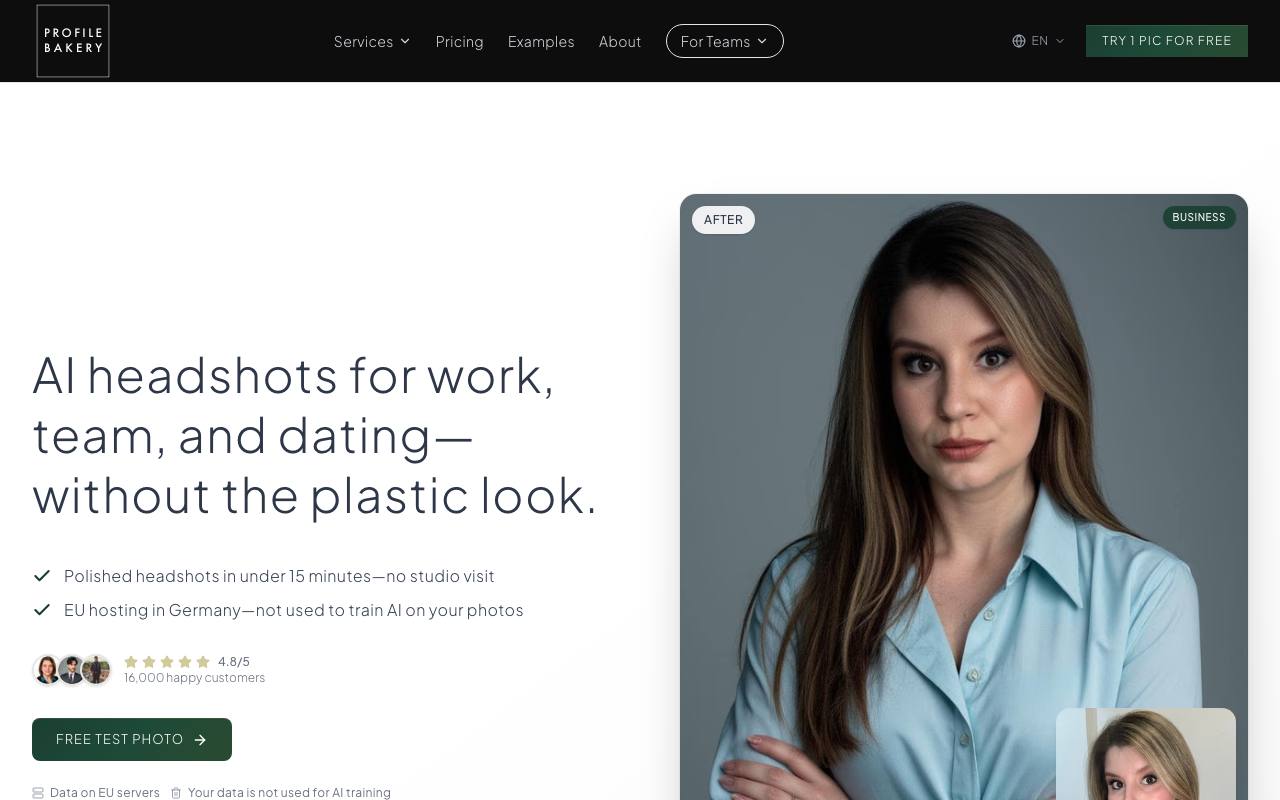 Profile Bakery screenshot