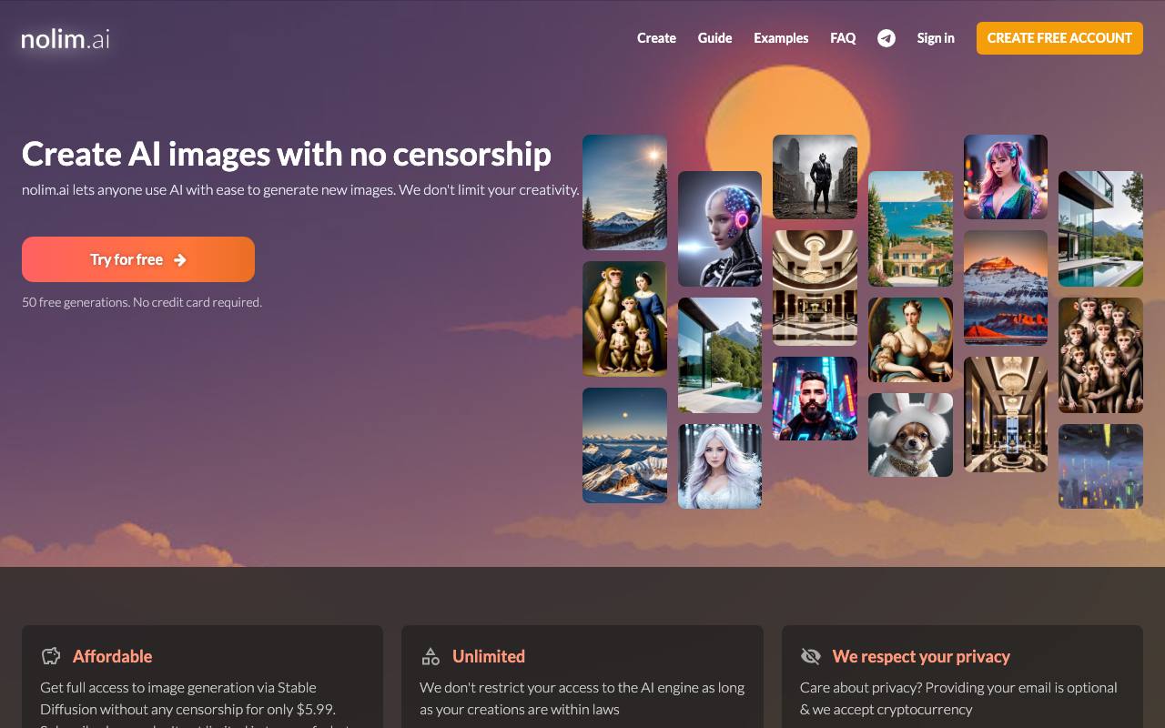 Nolim.ai screenshot