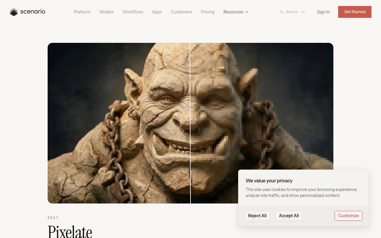 Pixelicious screenshot