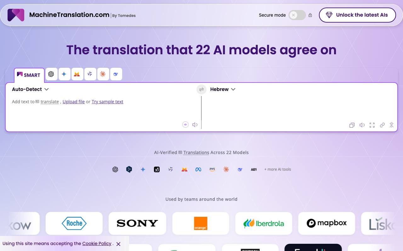 MachineTranslation screenshot
