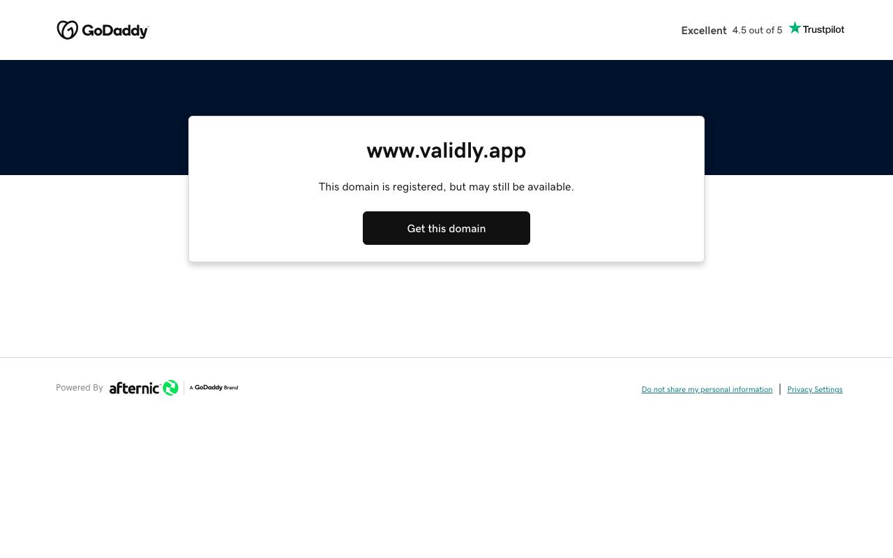 Validly screenshot