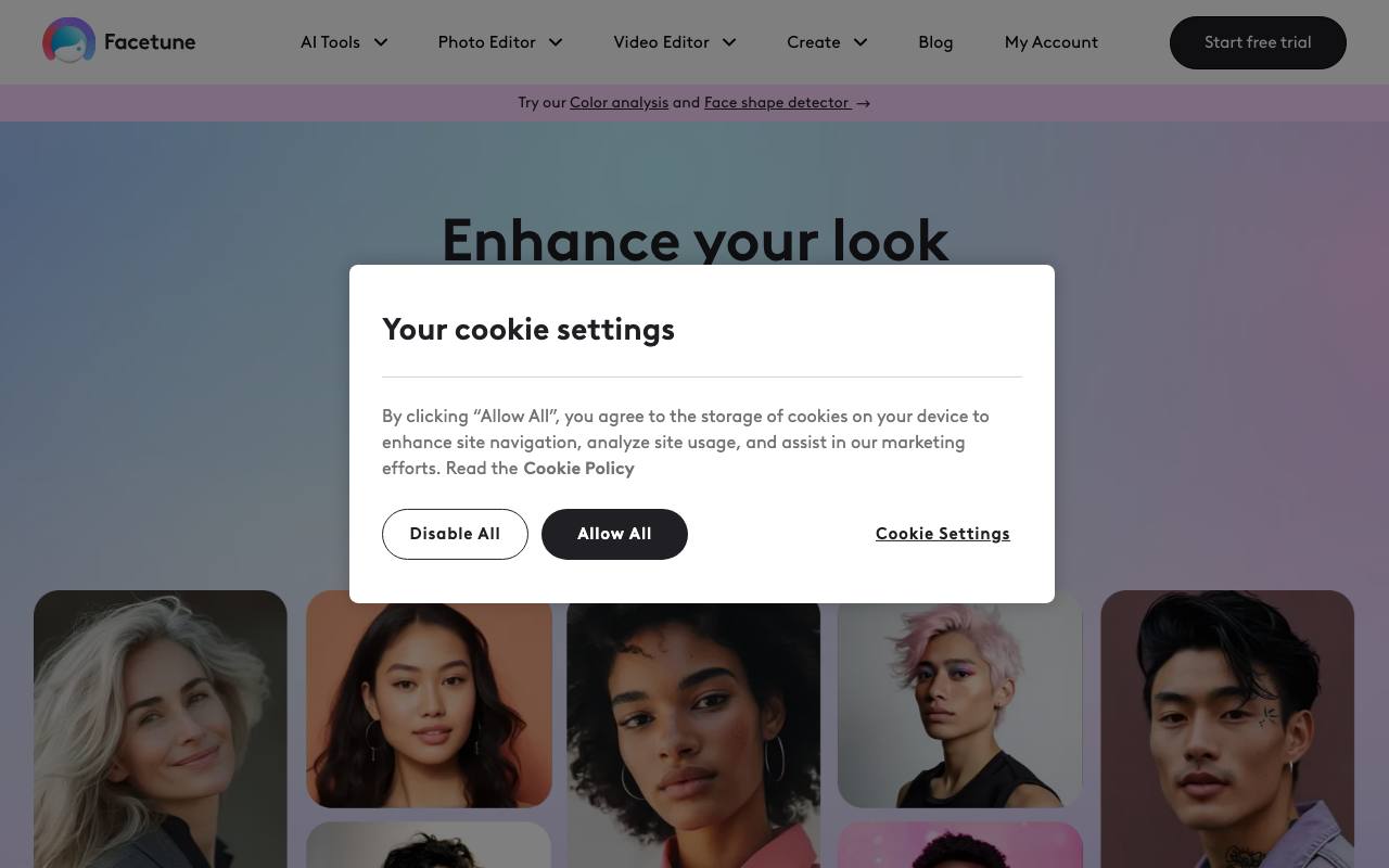 Facetune screenshot