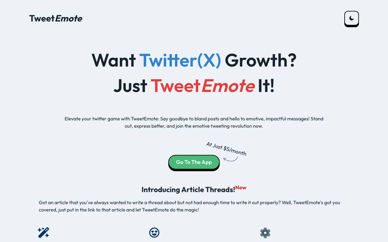TweetEmote screenshot