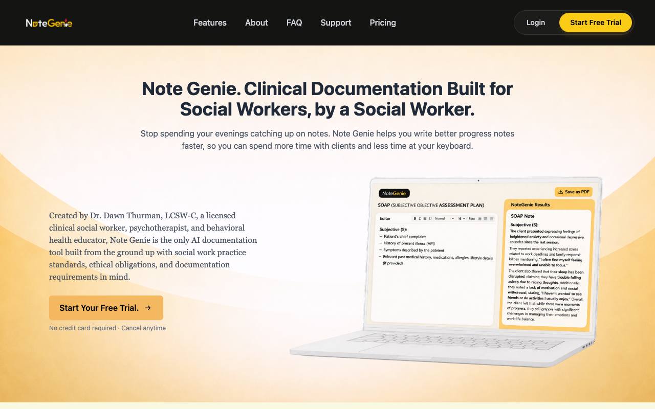NoteGenie screenshot