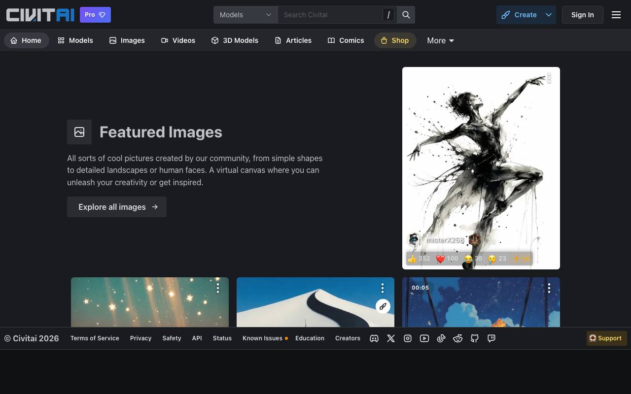 Civitai screenshot