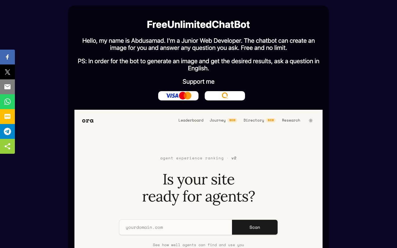 Free Unlimited Chat Bot screenshot