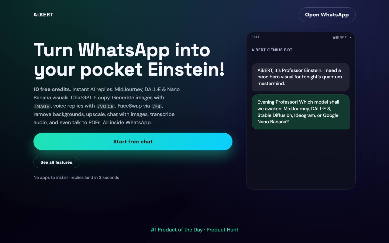 AiBERT screenshot