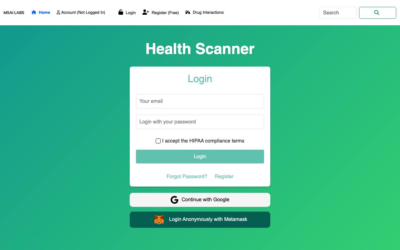 Health Scanner screenshot