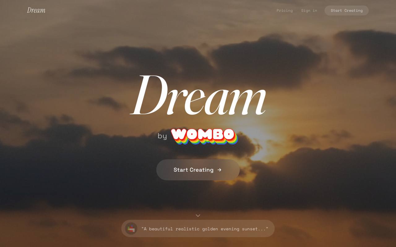 Wombo screenshot