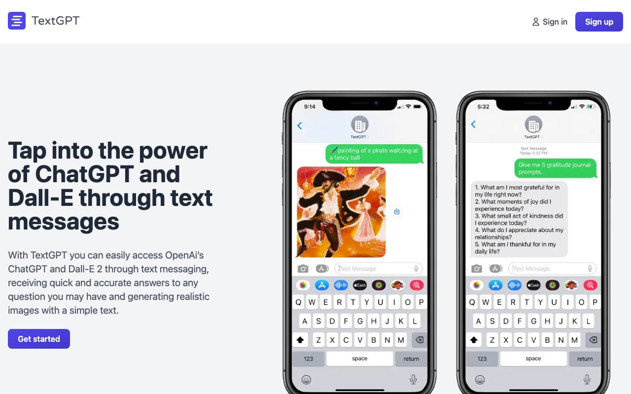 TextGPT screenshot