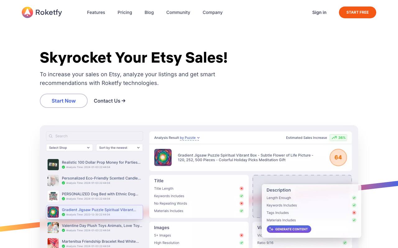 Roketfy screenshot