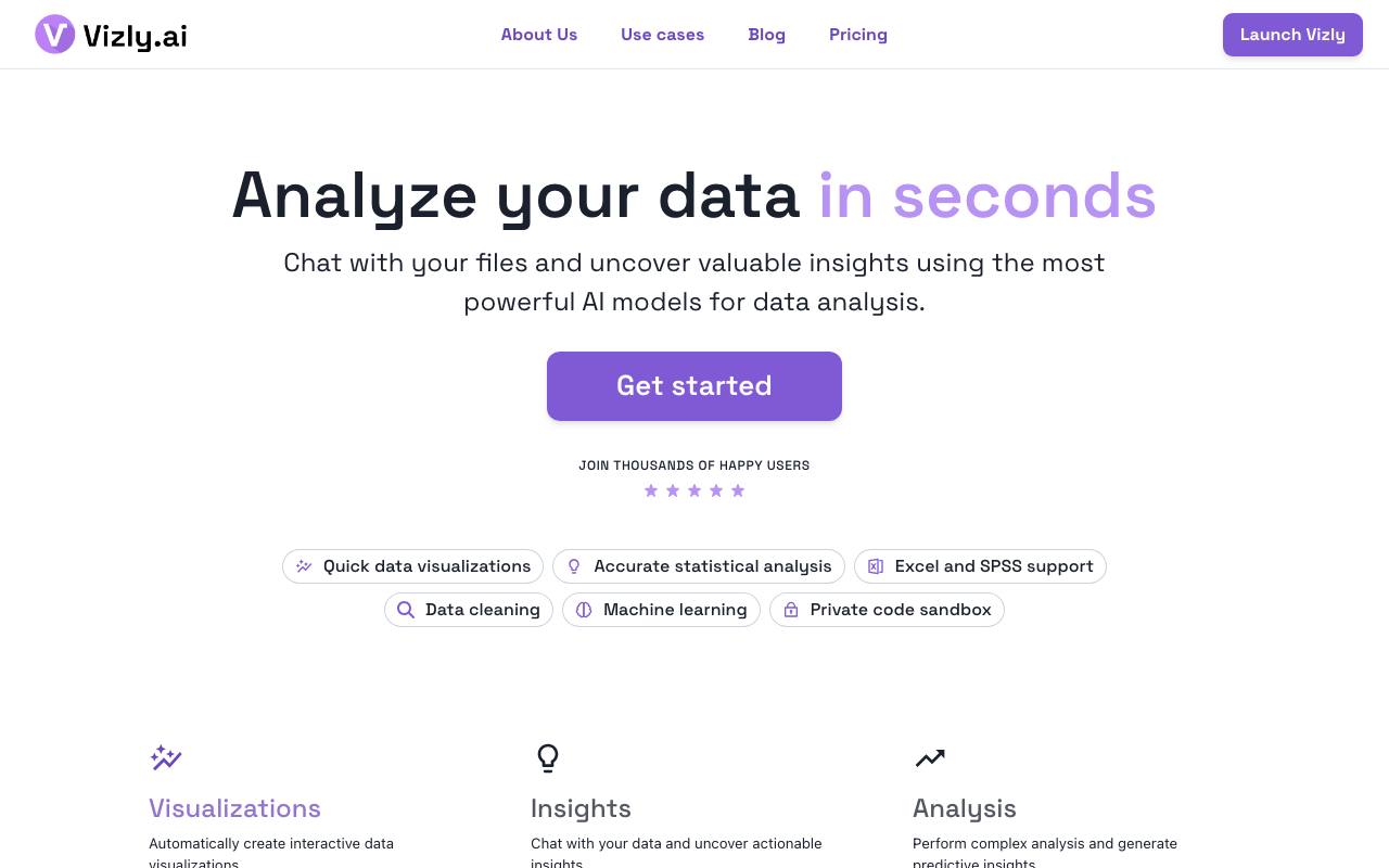 Vizly screenshot
