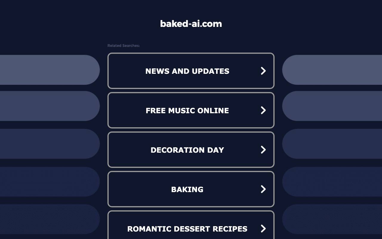 Baked AI screenshot