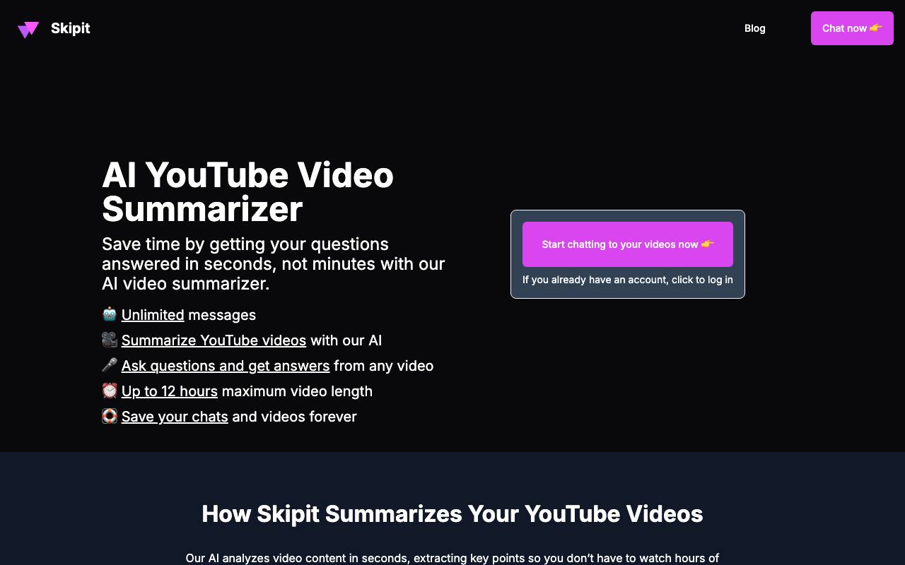 Skipit AI screenshot