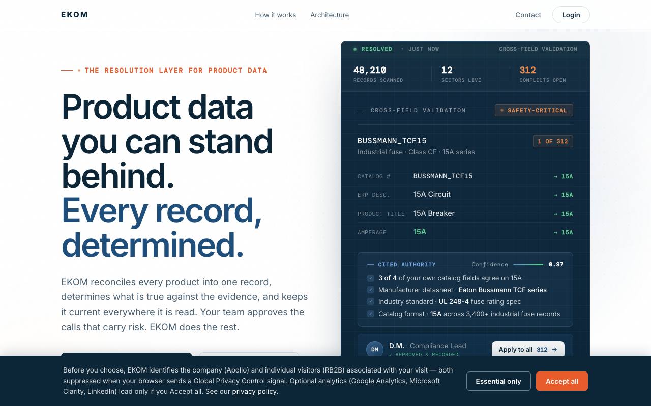 EKOM screenshot