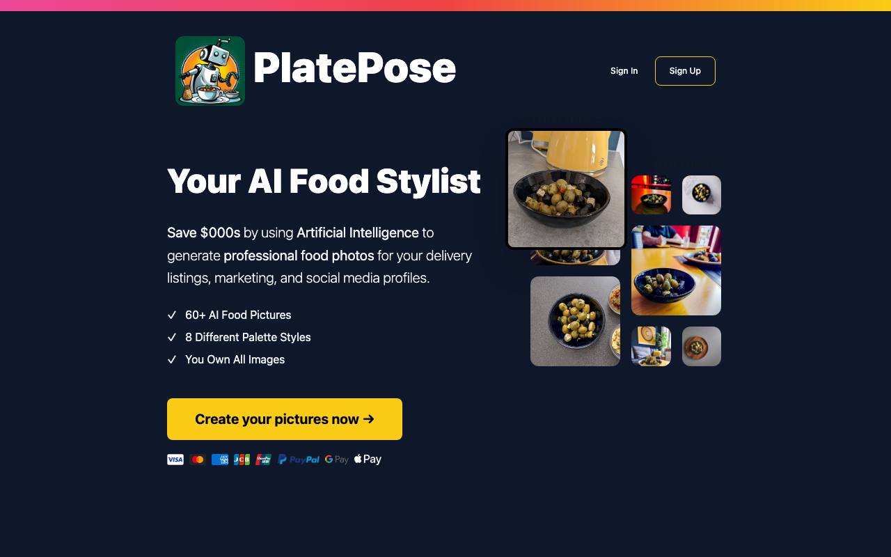 PlatePose screenshot