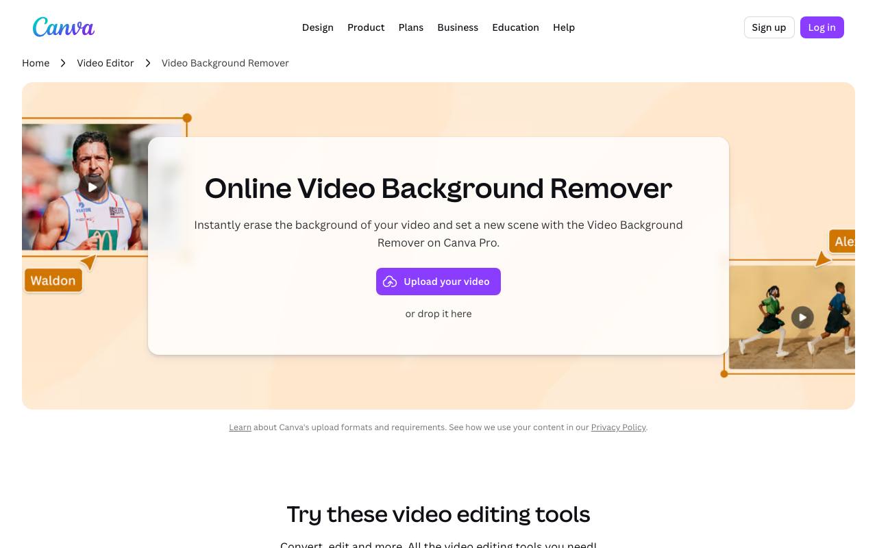 Unscreen.com screenshot