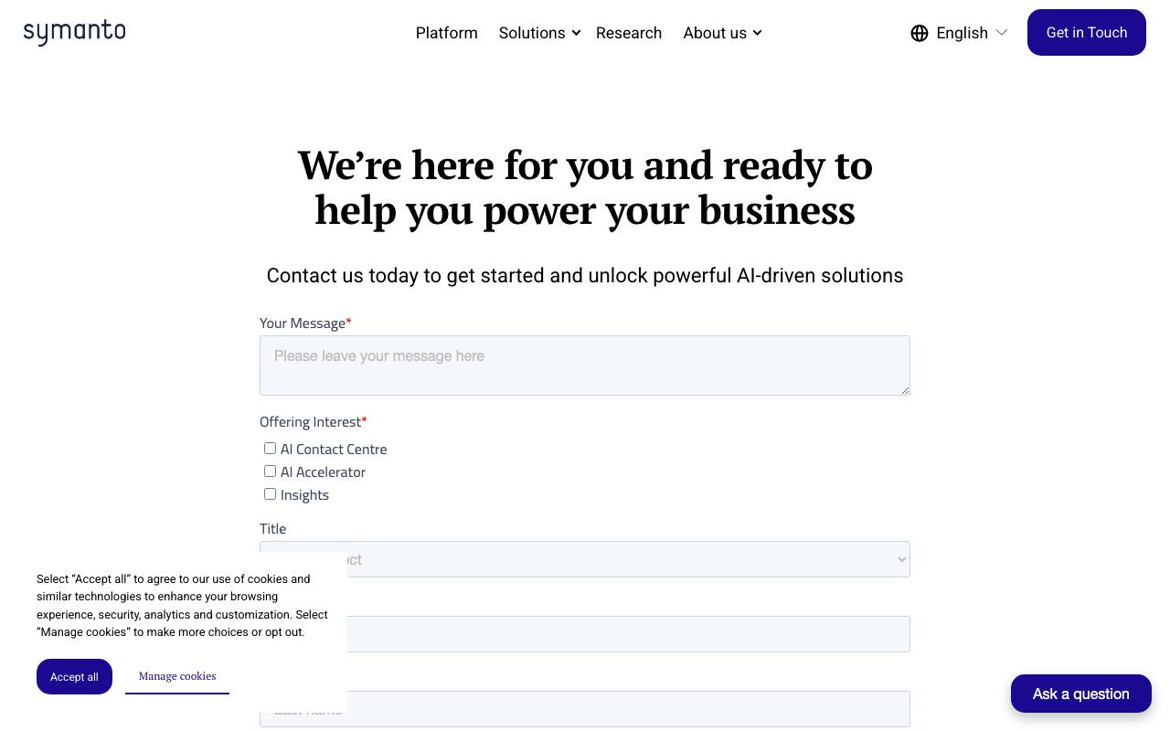 Symanto Text Insights screenshot