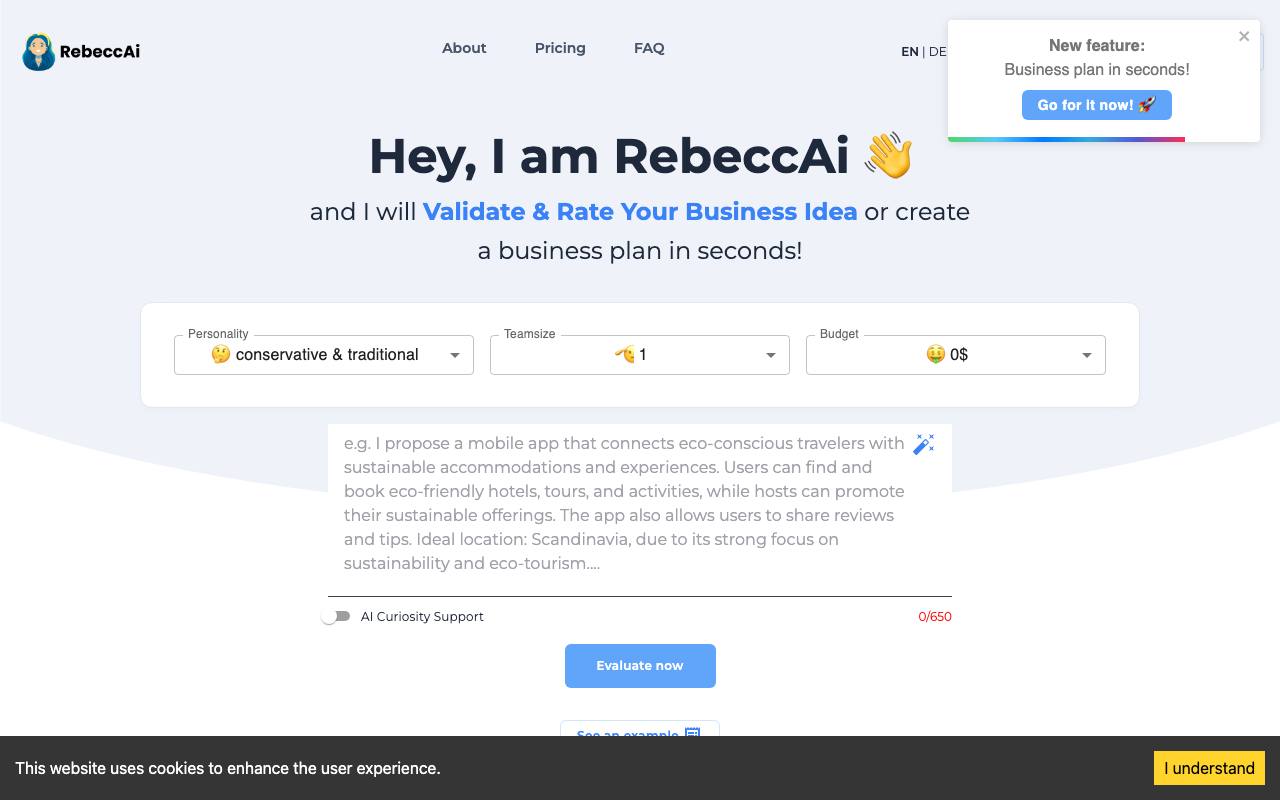 RebeccAI screenshot