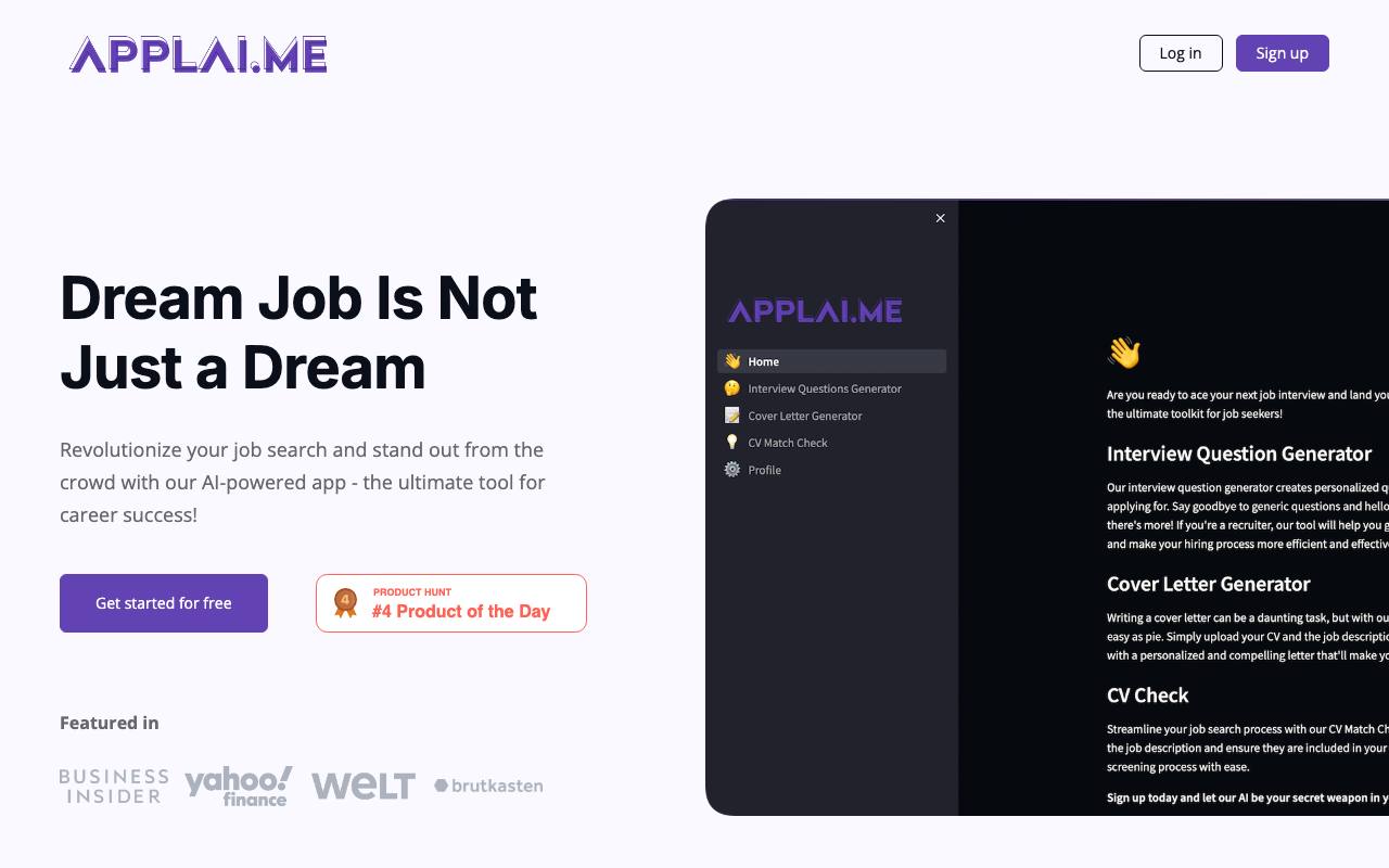 Applai.me screenshot