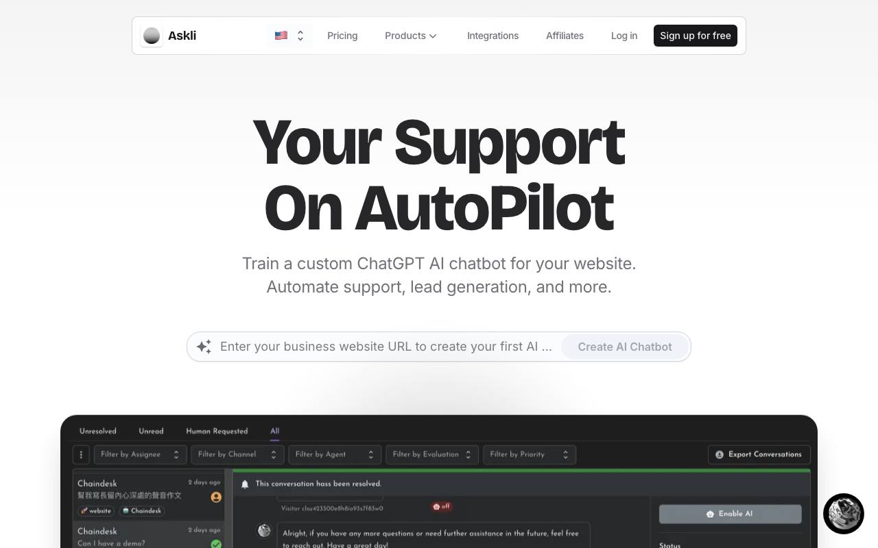 ChatSite By Databerry screenshot