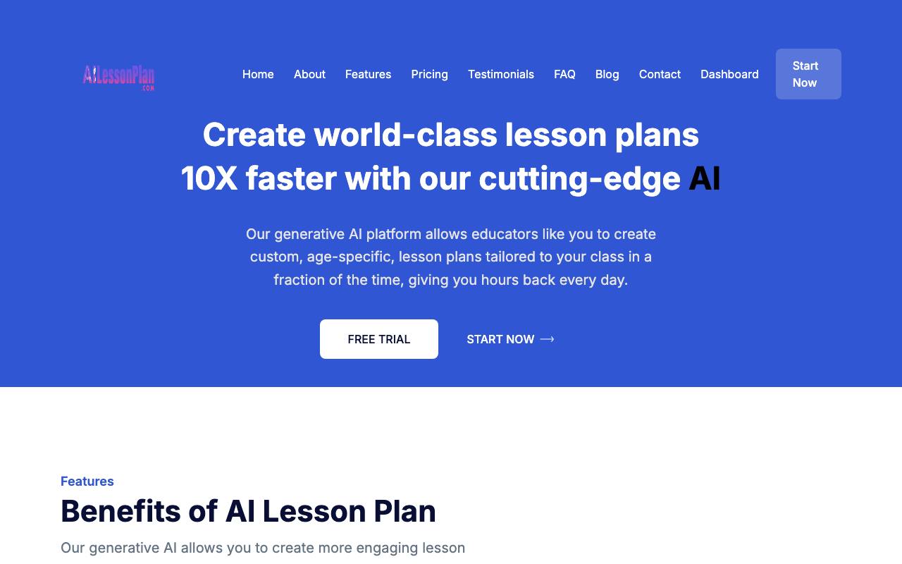 AI Lesson Plans screenshot