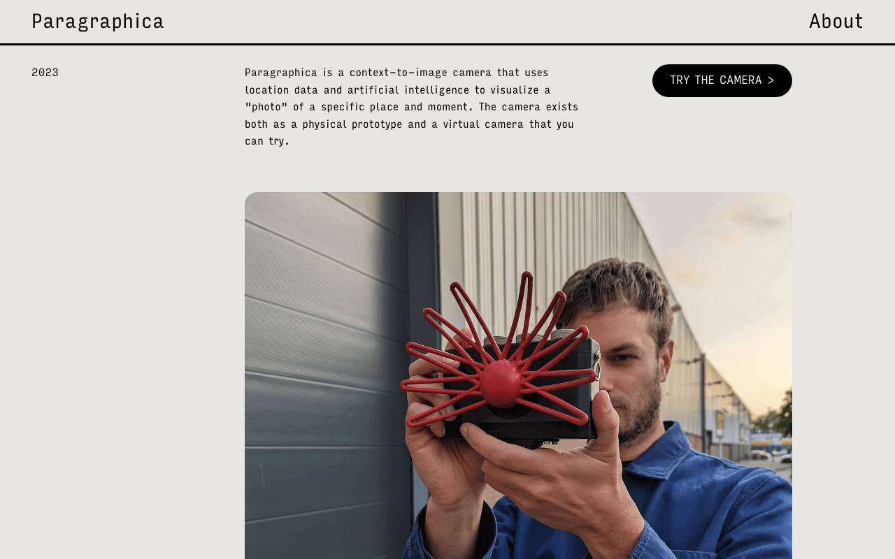 Paragraphica screenshot