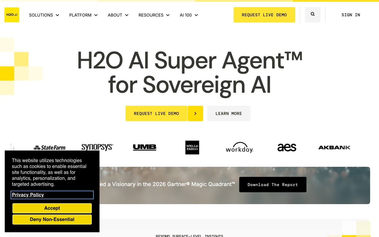 H2O AI screenshot