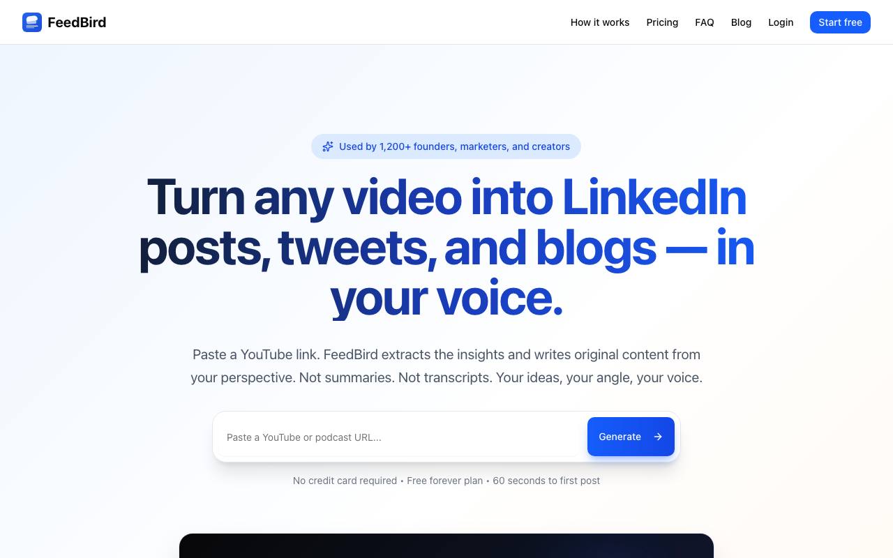 FeedBird screenshot