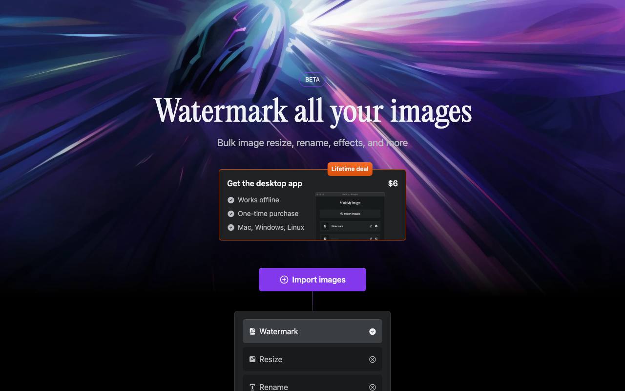 MarkMyIMages screenshot