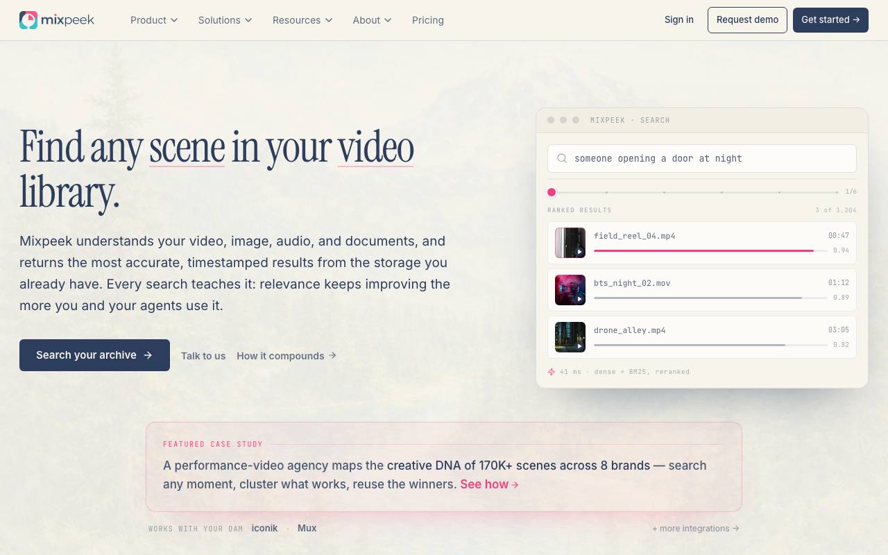 MixPeek screenshot