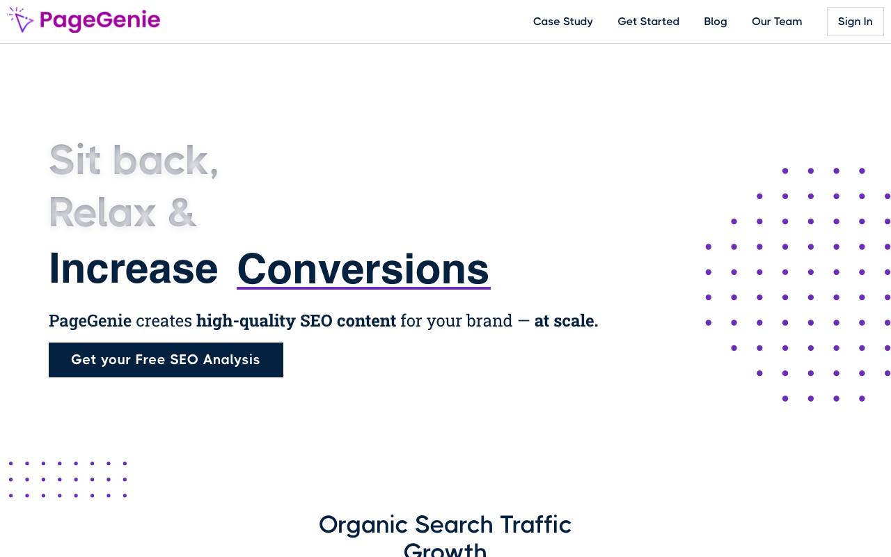Pagegenie screenshot