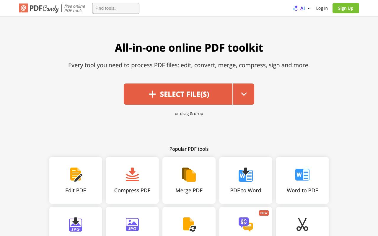 PDF Candy screenshot
