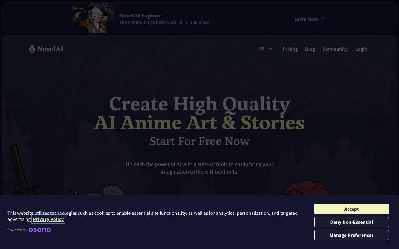 NovelAI screenshot