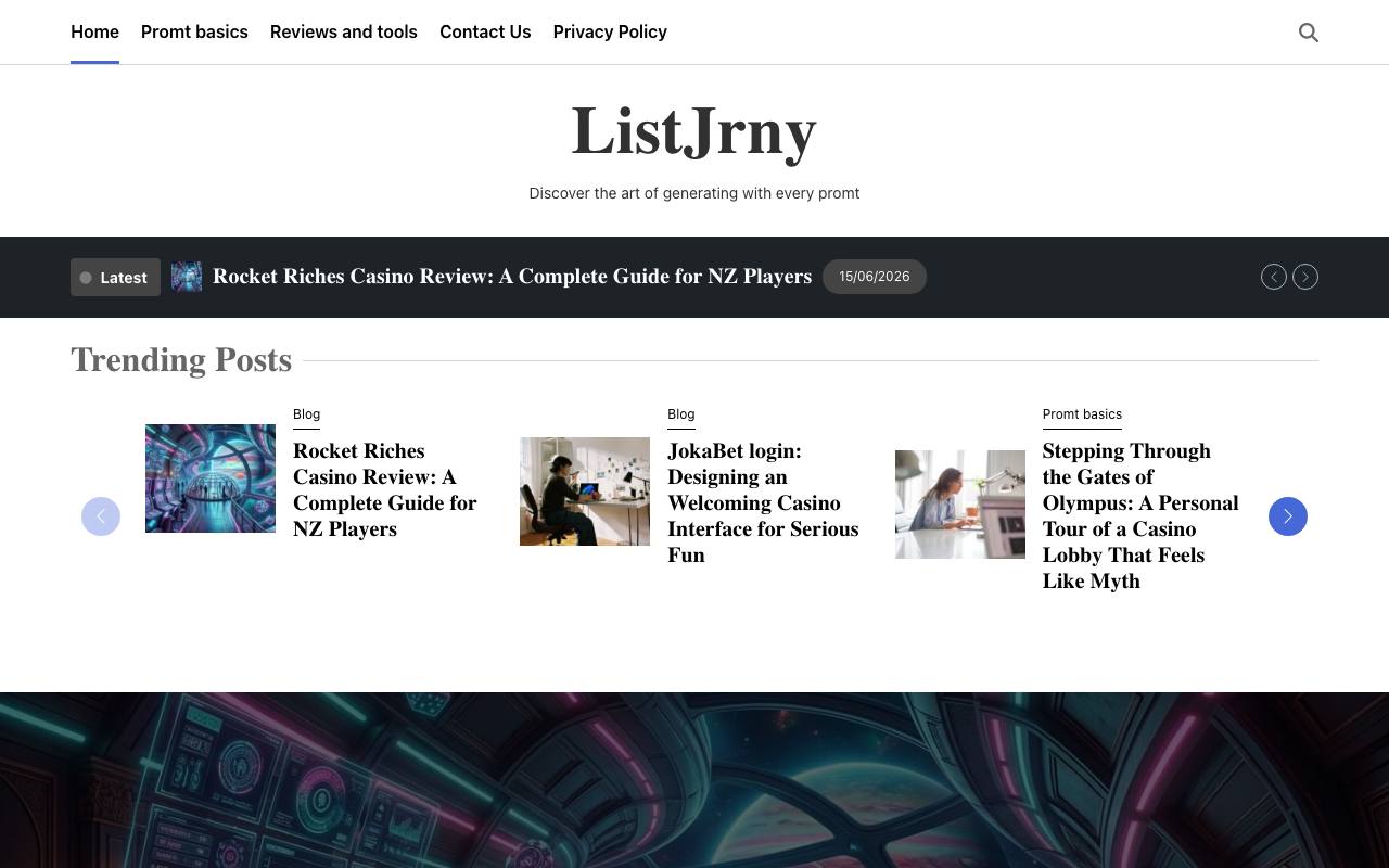 Jrnylist screenshot