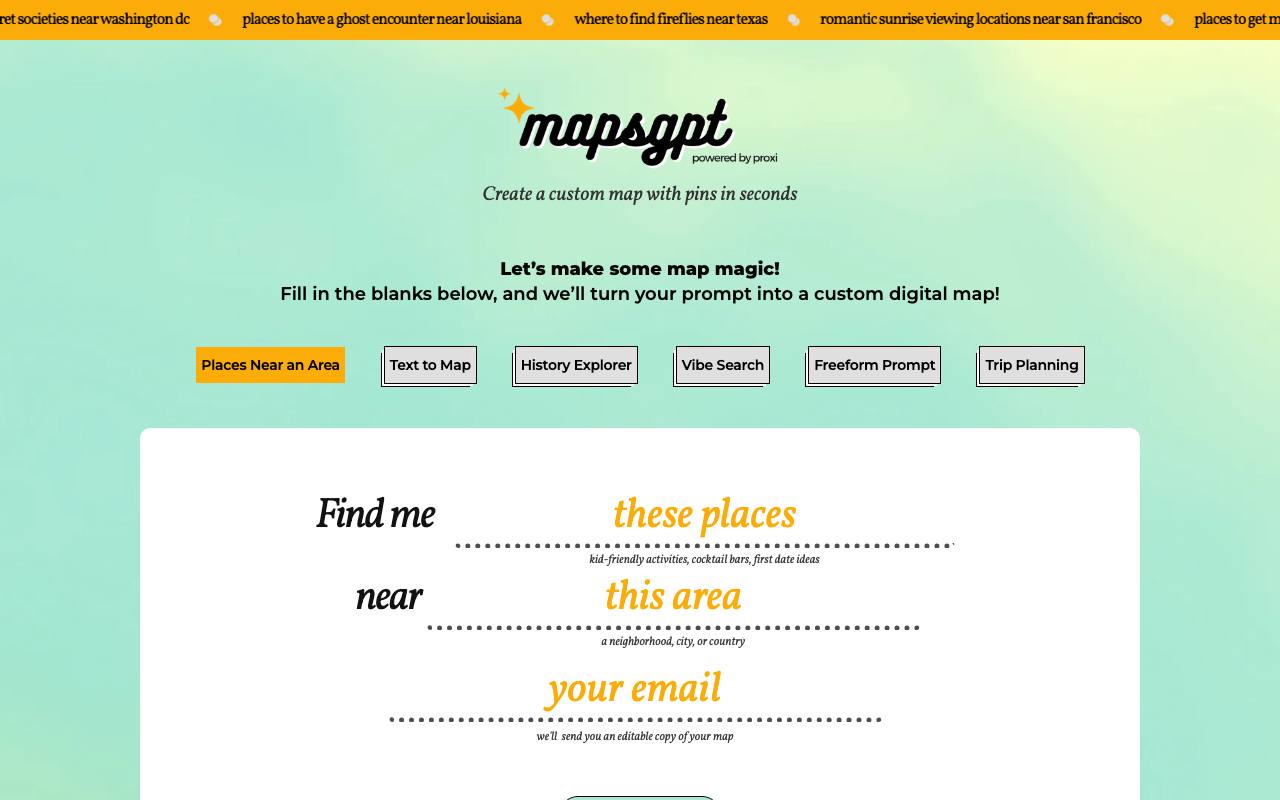 Maps GPT screenshot