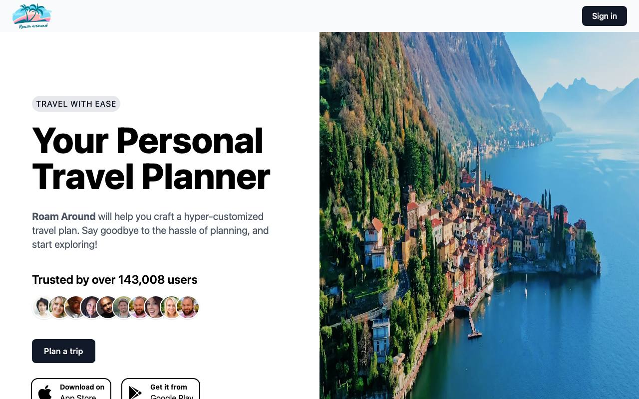 Roam Around App screenshot