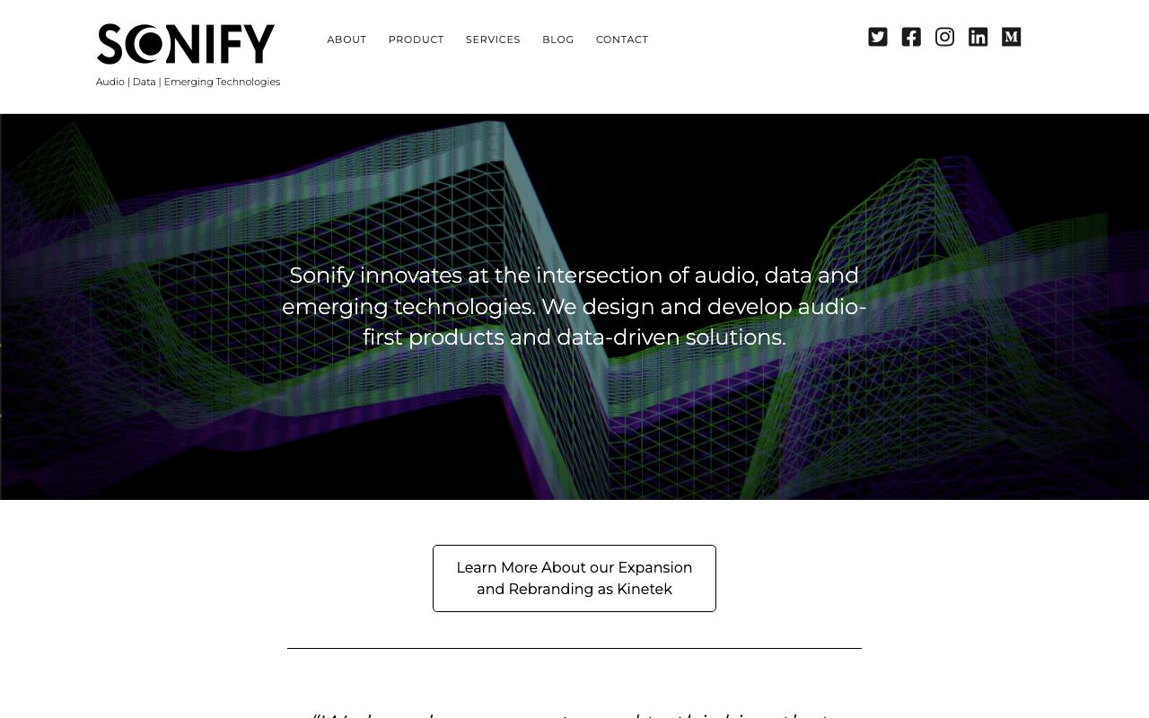 Sonify screenshot