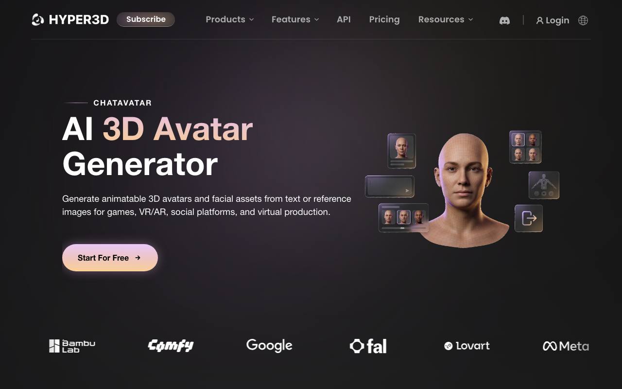 ChatAvatar screenshot