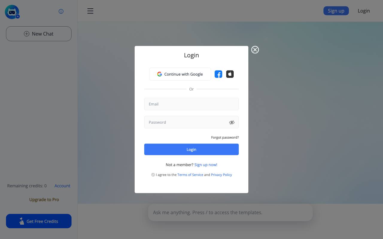 LetsView Chat screenshot