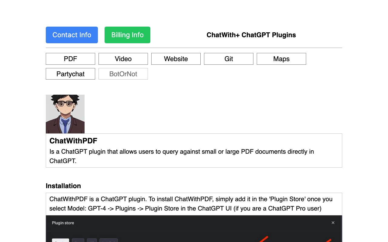 ChatWithPDF screenshot
