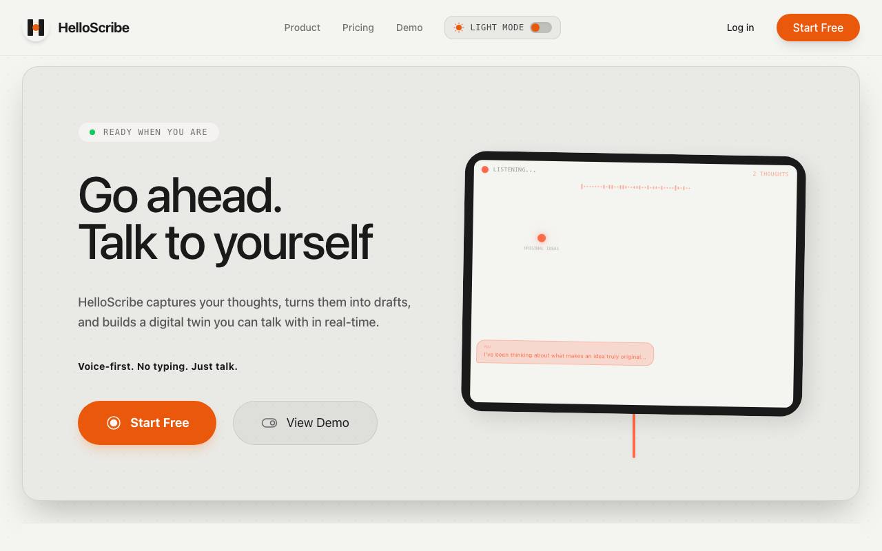 HelloScribe screenshot