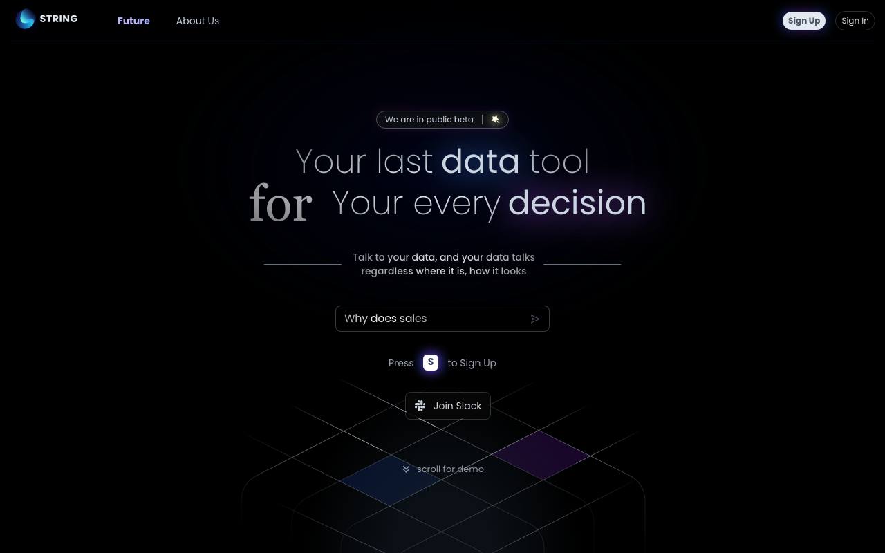 Ask String screenshot