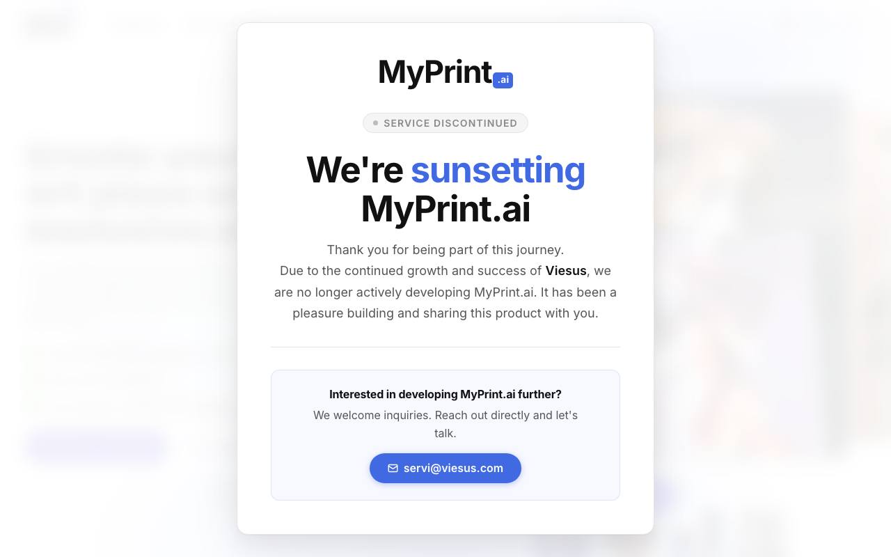 MyPrint AI screenshot