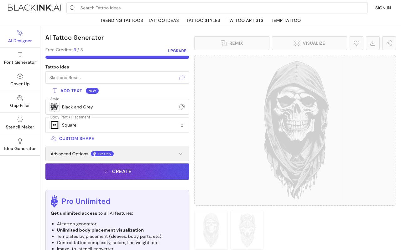 BlackInk screenshot