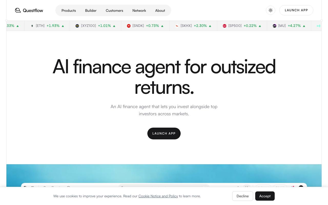 Questflow screenshot