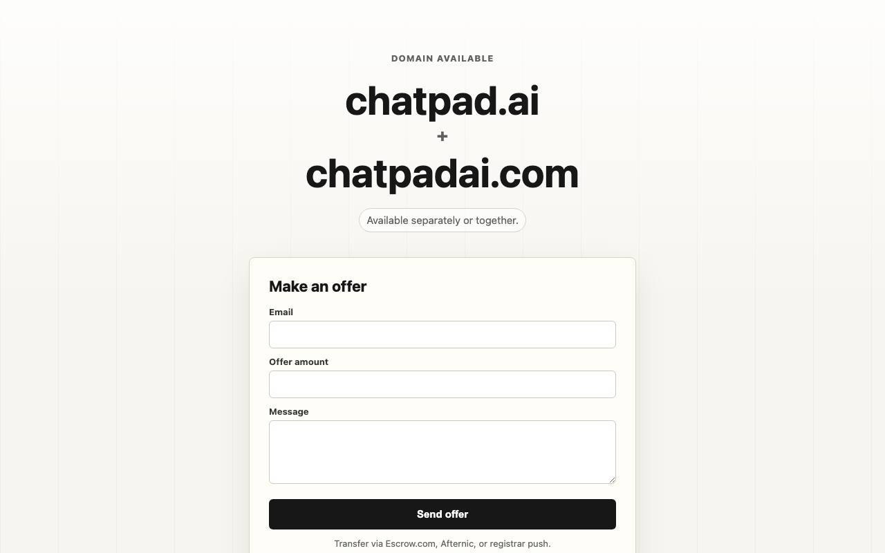Chatpad AI screenshot