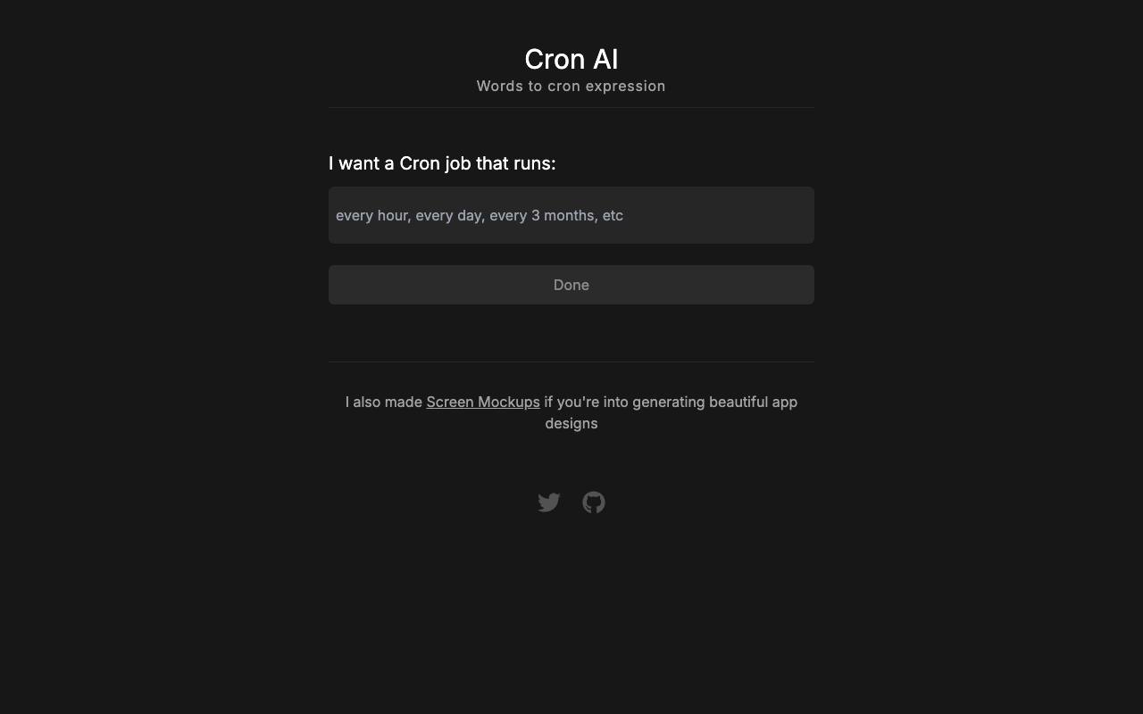 Cron AI screenshot